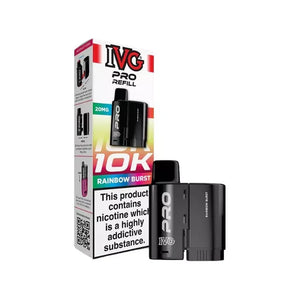 IVG Pro refill packaging with black device on a white background