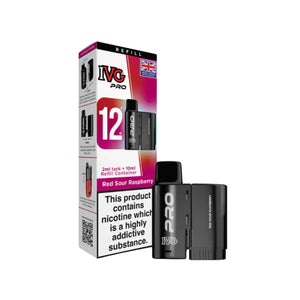 IVG Pro vaping device and packaging on a white background