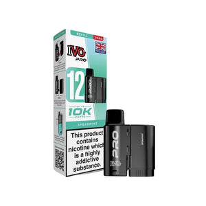IVG Pro vaping device and packaging on a white background