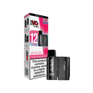 IVG Pro vaping device and refill packaging on a white background