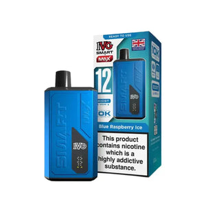 Dojo Blast 10K Triple Mango Prefilled Vape Kit featuring IVG Smart Max in Blue Raspberry Ice