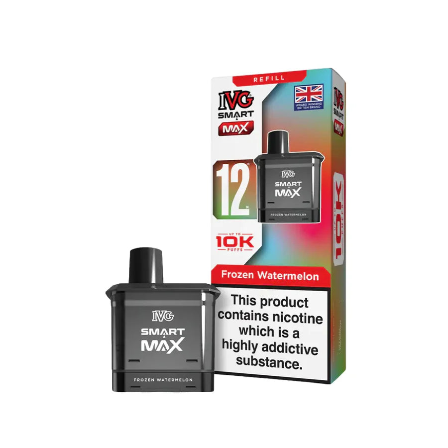 IVG Smart Max vape refill device and packaging on a white background