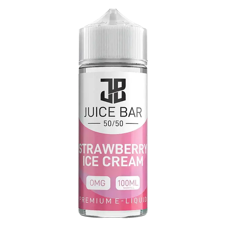 Juice Bar Strawberry Ice Cream 100ml Shortfill E-Liquid