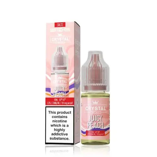Juicy Peach Nic Salt E-Liquid by Crystal Original