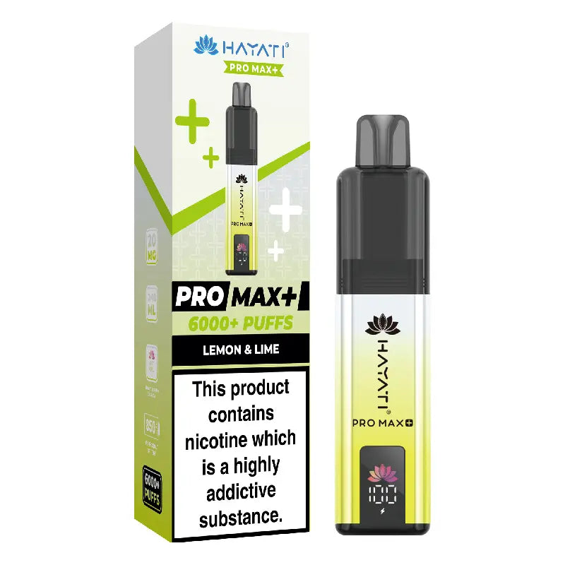 hayati pro max plus lemon lime 6000 vape kit image