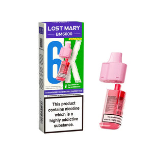 Lost Mary BM6000 Strawberry Raspberry Cherry Ice Refill Pod