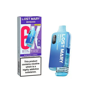 Lost Mary BM6000 Blue Razz Cherry Prefilled Pod Kit
