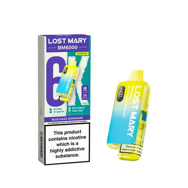 Lost Mary BM6000 Blue Razz Lemonade Prefilled Pod Kit