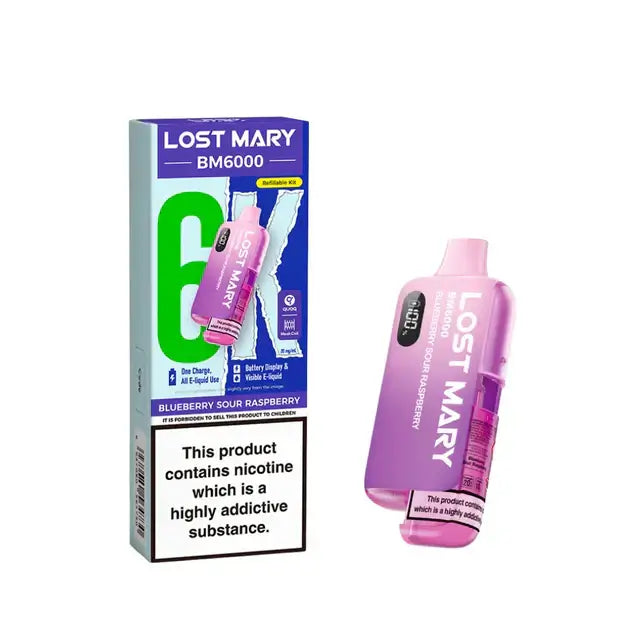 Lost Mary BM6000 Blueberry Sour Raspberry Prefilled Pod Kit