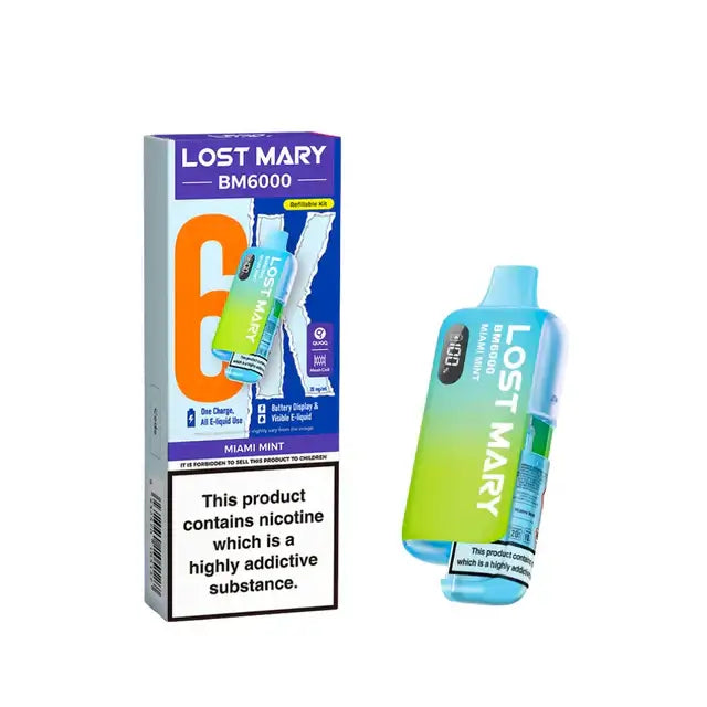 Lost Mary BM6000 Miami Mint Prefilled Pod Kit