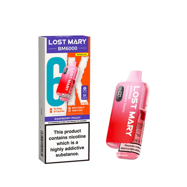 Lost Mary BM6000 Raspberry Peach Prefilled Pod Kit