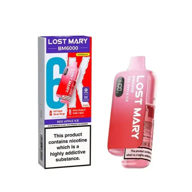 Lost Mary BM6000 Red Apple Ice Prefilled Pod Kit