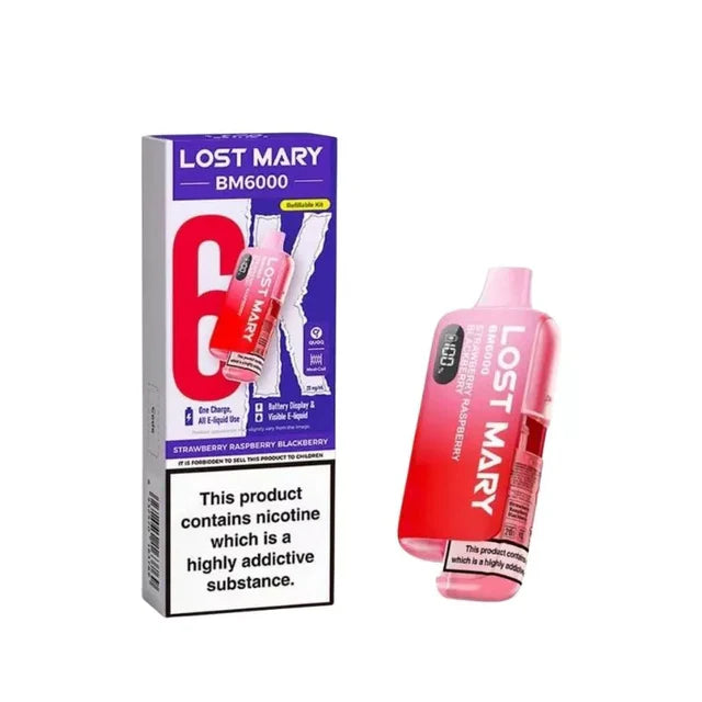 Lost Mary BM6000 Strawberry Raspberry Blackberry Prefilled Pod Kit