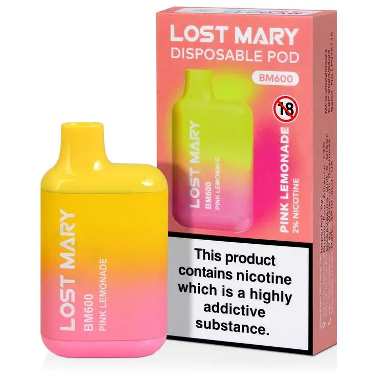 Lost Mary BM600 Pink Lemonade Disposable Vape