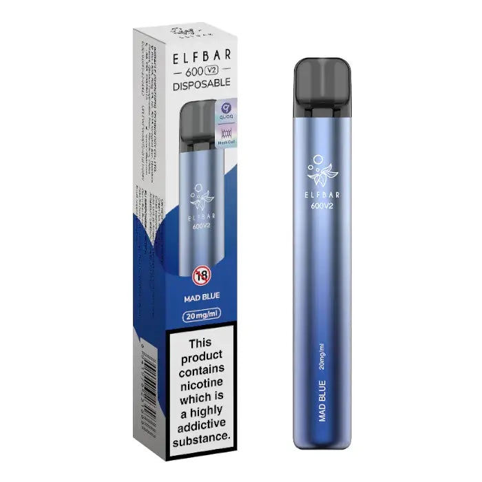 Mad Blue Elf Bar 600 V2 Disposable Vape