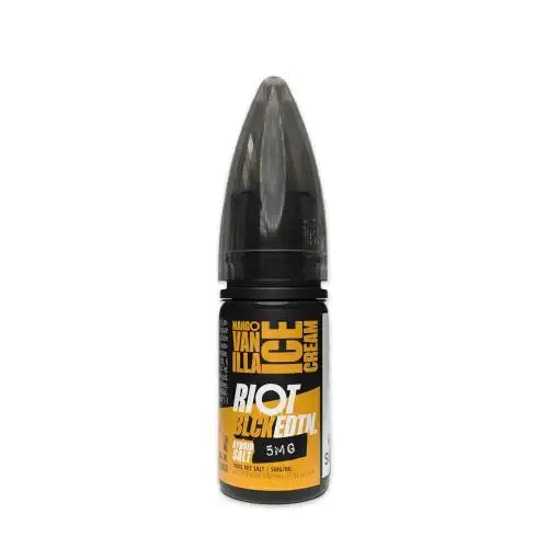 Mango Vanilla Ice Cream Hybrid Salt E-Liquid by Riot Squad Black Edition