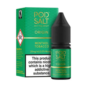 Menthol Tobacco Nic Salt E-Liquid by Pod Salt Origin
