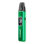 Voopoo Argus G3 Pod Kit in green color with digital display and sleek design for vaping.