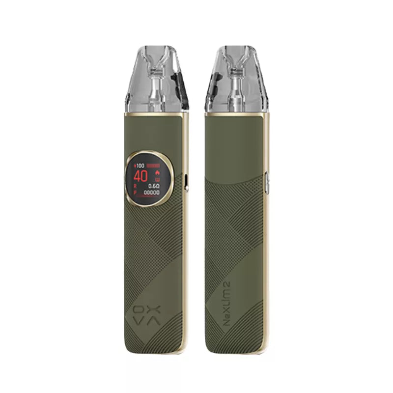 oxva nexlim 2 vape kit green leather