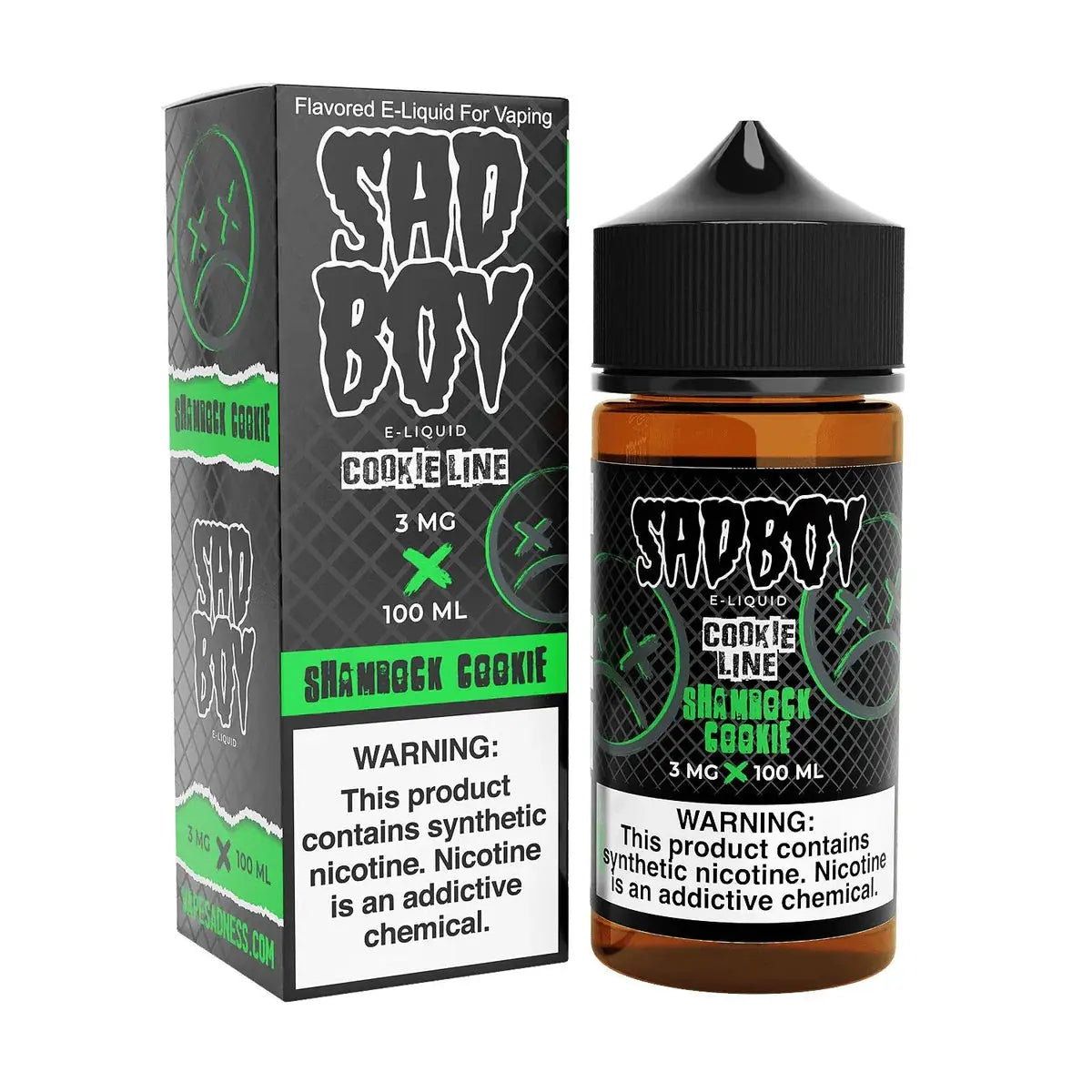 Shamrock Cookie Shortfill E-Liquid by Sadboy 100ml