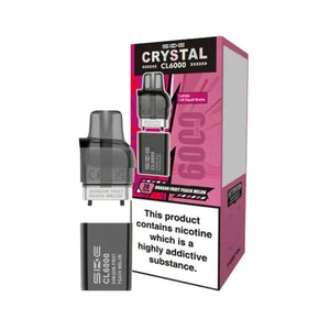 SKE Crystal CL6000 Dragon Fruit Peach Melon Prefilled Vape Pods