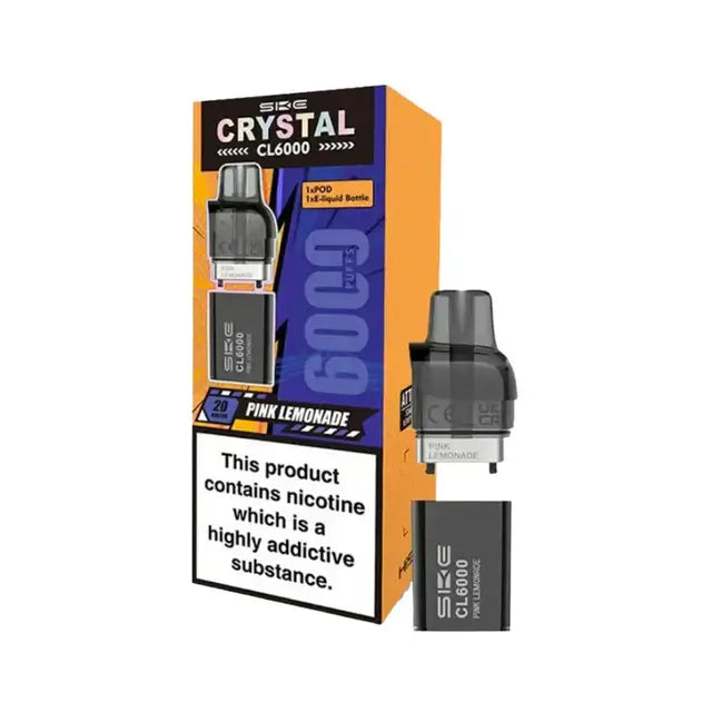 SKE Crystal CL6000 Pink Lemonade Prefilled Vape Pods