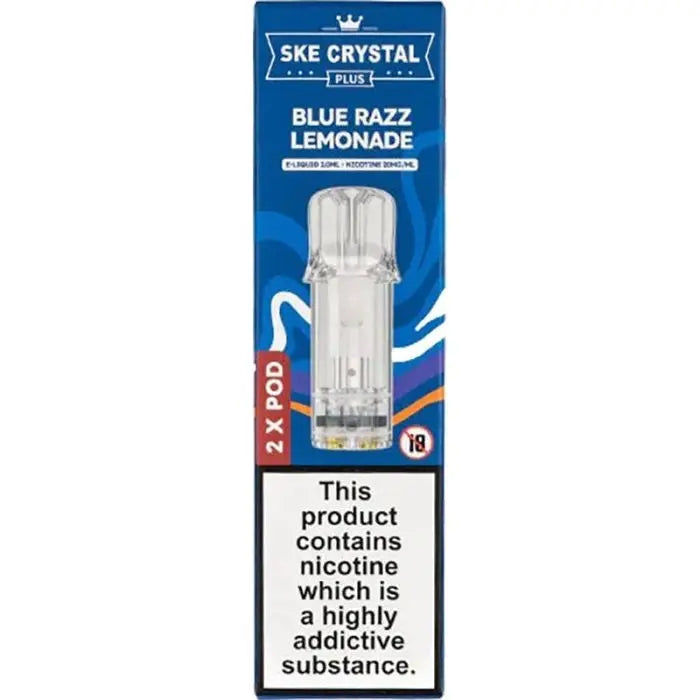 SKE Crystal Plus Blue Razz Lemonade Pods 2 Pack