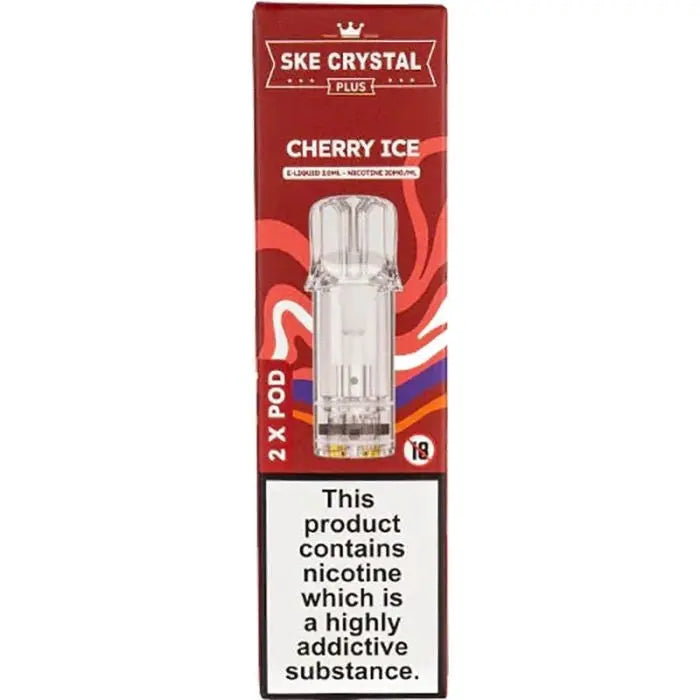 SKE Crystal Plus Cherry Ice Pods 2 Pack