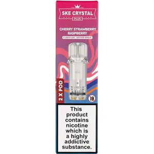 SKE Crystal Plus Cherry Strawberry Raspberry Pods 2 Pack