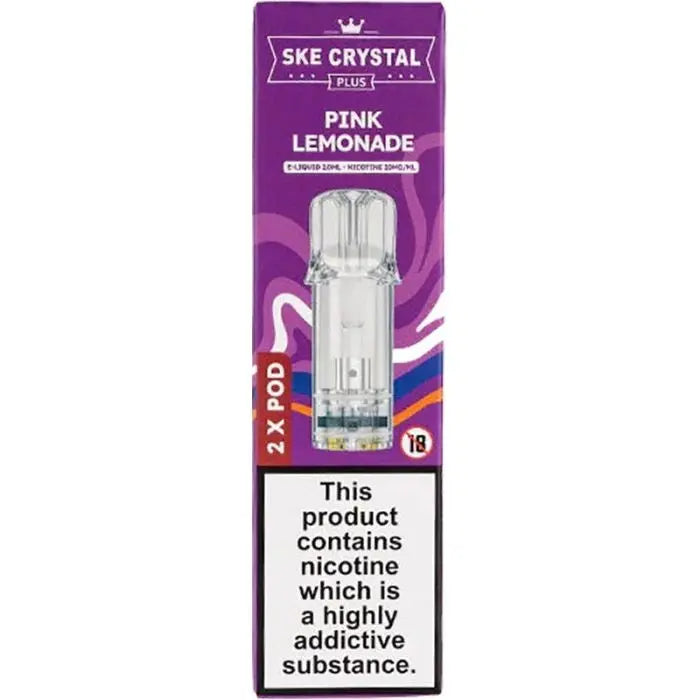 SKE Crystal Plus Pink Lemonade Pods 2 Pack