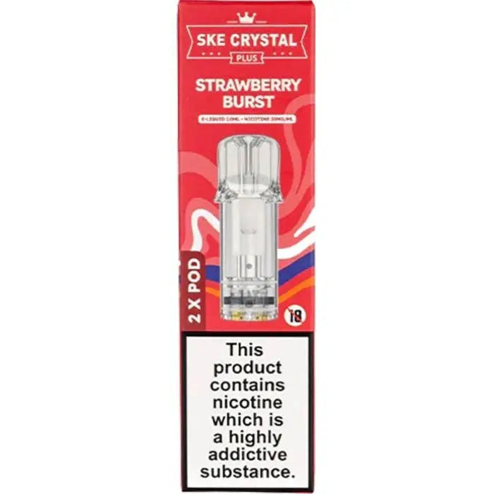SKE Crystal Plus Strawberry Burst Pods 2 Pack