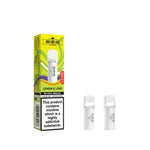 SKE Crystal Pro Lemon & Lime Prefilled Pods packaging with two pods and caution label for nicotine.