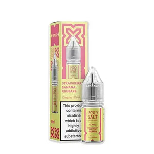 Strawberry Banana Rhubarb Nic Salt E-Liquid by Pod Salt Nexus