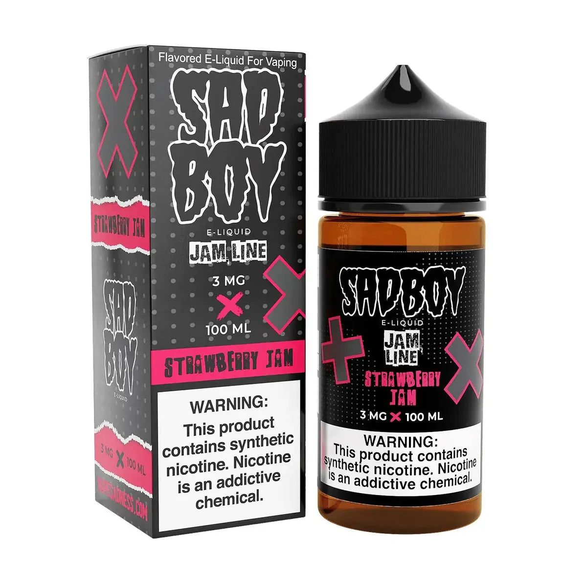 Strawberry Jam Shortfill E-Liquid by Sadboy 100ml