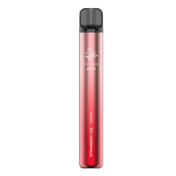 Strawberry Ice Elf Bar 600 V2 Disposable Vape