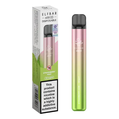 Strawberry Kiwi Elf Bar 600 V2 Disposable Vape
