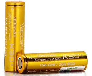 Vapcell K30 18650 Rechargeable Vape Battery (3000mAh 15A)