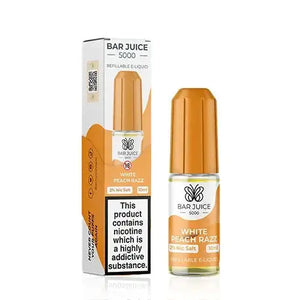 White Peach Razz Nic Salt E-Liquid by Bar Juice 5000